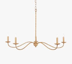 Samson Rattan Chandelier (34")