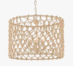 Cason Woven Drum Chandelier (21")