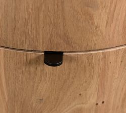 Klint 2-Drawer Round Nightstand (19")