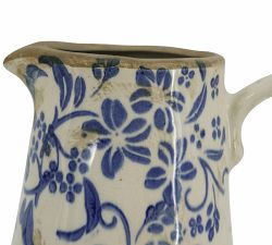 Handcrafted Blue Floral Ceramics