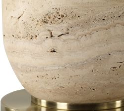 Eliana Travertine Table Lamp (24.5&quot;)