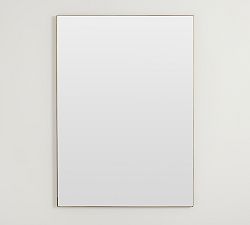 Open Box: Blake Rectangular Mirror, 30&quot; x 42&quot; - Tumbled Brass