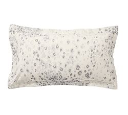 Open Box: Snow Leopard Percale Sham, King, Set of 2 - White