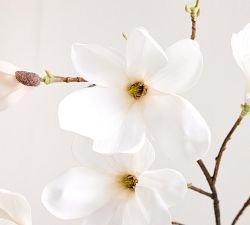 Faux Blooming Magnolia Branch
