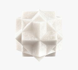 Open Box: Handmade Faraday Decorative Sphere, 4.25&quot;H - Alabaster White