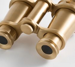 Brass Binocular Clock