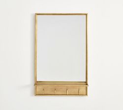 Stowe Mirror With Hooks