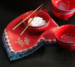 Lunar New Year Cotton Napkins - Set of 4