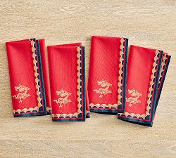 Lunar New Year Cotton Napkins - Set of 4