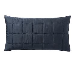 Open Box: TENCEL™ Box Stitch Quilted Sham, King, Set of 2 - Midnight