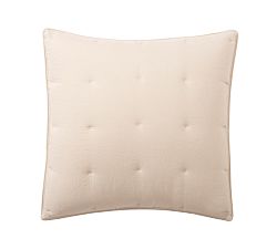 Open Box: Belgian Flax Linen Comforter Sham, Euro, Set of 3 - Rosewater