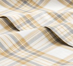 Stewart Plaid Organic Percale Sheet Set