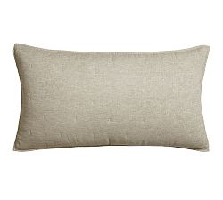 Open Box: Belgian Flax Linen Tufted Quilted Sham, Set of 2, King - Bamboo