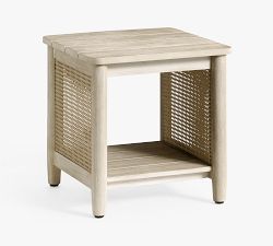 Marina Cane Square Outdoor Side Table (20")