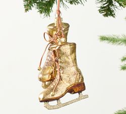 Gold Skates Ornament