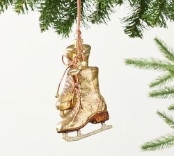 Gold Skates Ornament