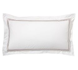 Open Box: Grand Organic Percale Sham, King, Set of 3 - Simply Taupe