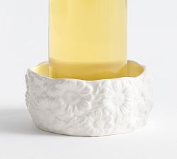 Floral Bunny Stoneware Wine Coaster