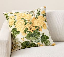 Open Box: Floral Vine Printed Pillow Cover (22") - Yellow Multi