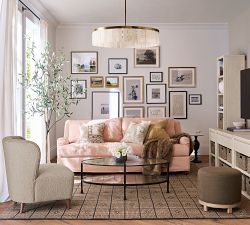 Tanner Oval Glass Coffee Table (47.5&quot;)