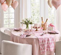 Heart Print Organic Cotton Table Runner