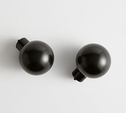 Standard Modern Hardware Ball Finial - Set of 2