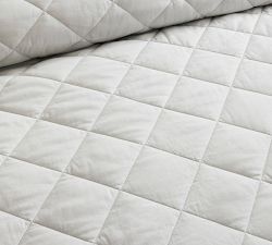 3 Piece Cotton Diamond Quilt &amp; Sham Set