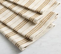 Colette Stripe Cotton/Linen Tea Towels - Set of 2