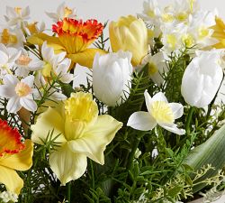 Faux Daffodil Spring Centerpiece