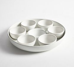 Larkin Stoneware Multi-Condiment Server