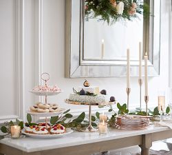 Monique Lhuillier Juliana Scalloped Three Tiered Stand