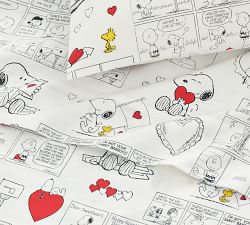 Peanuts™ Love Organic Percale Sheet Set