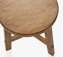 Rustic Farmhouse Round Side Table (23.5")