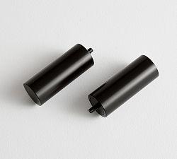 Standard Modern Hardware Cylinder Finial - Set of 2