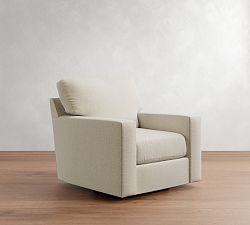 Buchanan Modern Square Arm Swivel Chair