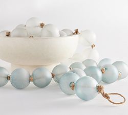 Handcrafted Oversized Sea Glass Garland