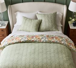 Kravet Garden Floral Ikat Reversible Duvet Cover