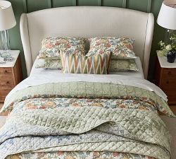 Kravet Garden Floral Ikat Reversible Duvet Cover