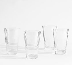 Ribbed Optic Drinking Glasses