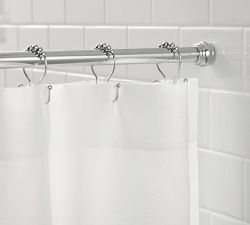 Double Hook Shower Curtain Rings - Set of 12