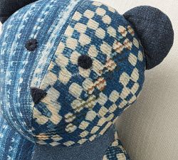 Nelson Patchwork Teddy Shaped Pillow