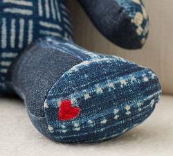 Nelson Patchwork Teddy Shaped Pillow