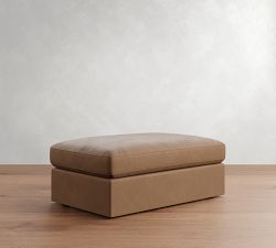 Westwood Slim Arm Leather Modular Sectional Ottoman