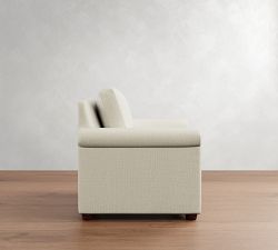 Cameron Modern Roll Arm Chair and a Half
