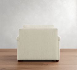 Cameron Modern Roll Arm Chair and a Half