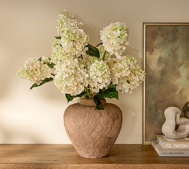 Faux Cream Cone Hydrangea Bundle | Pottery Barn