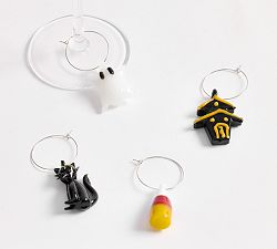 Halloween Icon Wine Charms - Mixed Set of 4