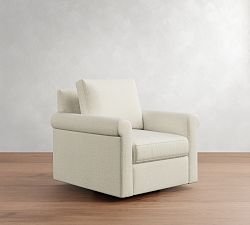 Cameron Modern Roll Arm Swivel Chair