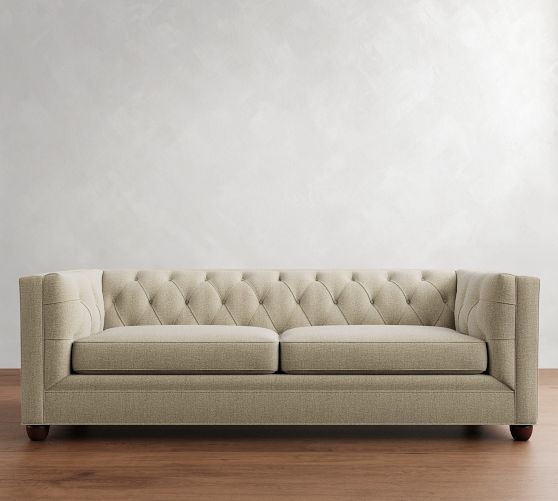 Chesterfield Square Arm Sofa (69"&ndash;94")