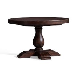 Lorraine Round Pedestal Extendable Dining Table (72&quot;)